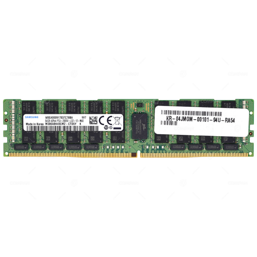 4JMGM  DELL DDR4 64GB 4DR4 PC4-21333 2666MHZ LRDIMM CL19